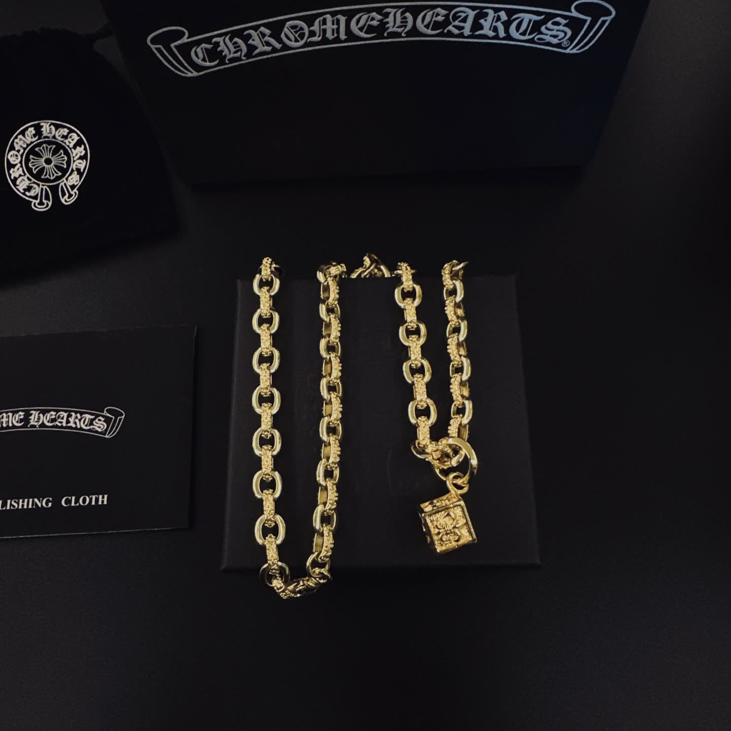 Chrome Hearts Gold Chain Necklace